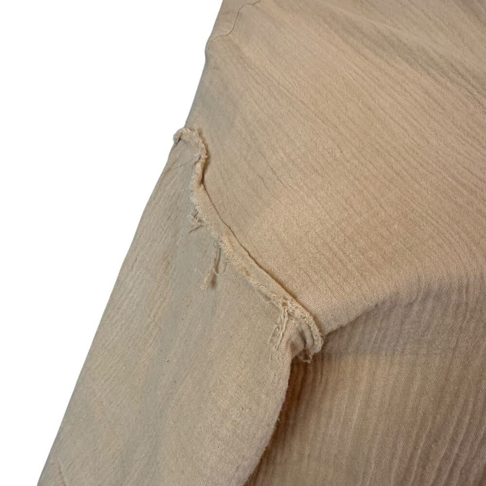Maurie + Eve Women's Oversized Orange Cotton Gauze Take me Away Dress Apricot 4 - Picture 5 of 15